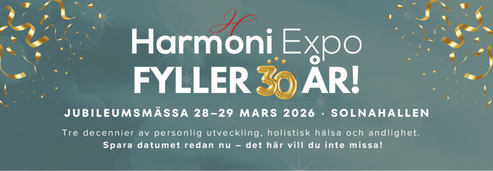 Harmoni Expo 28-29 mars 2026 Jubileumsbanner 