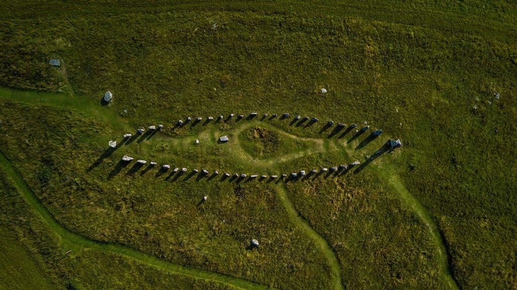 Ale stenar skeppssättning i Kåseberga i Skåne