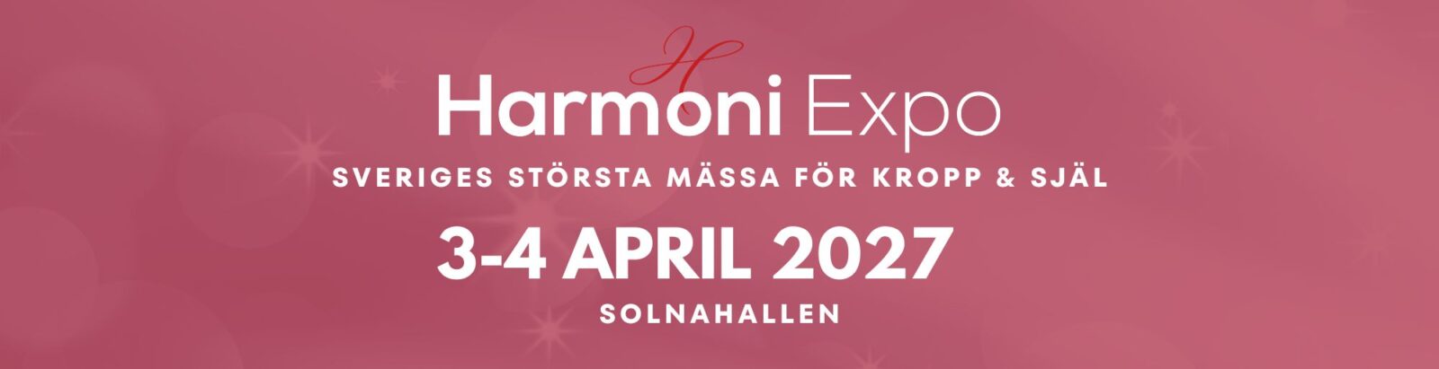 Harmoni Expo 3-4 april 2027